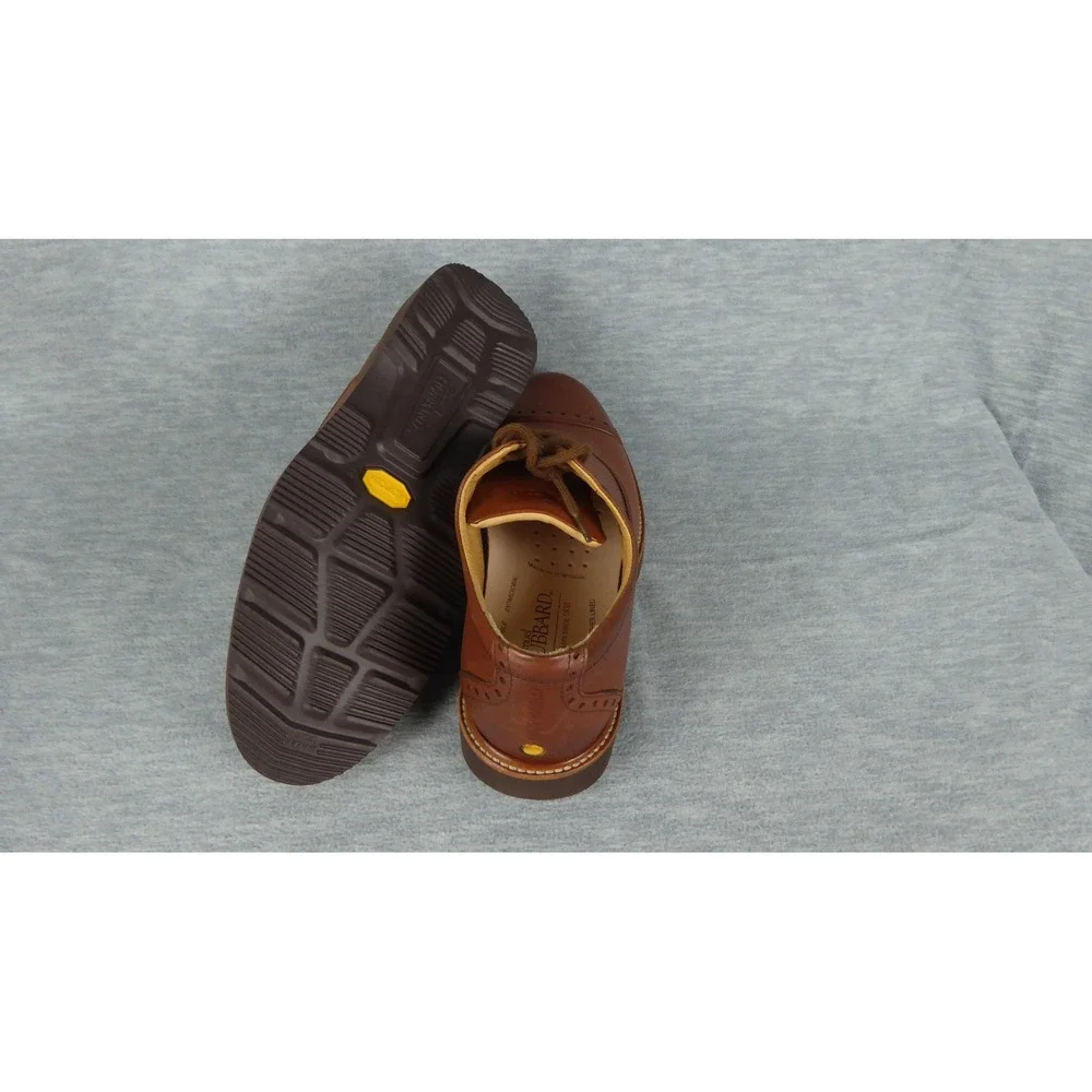 Samuel Hubbard Market Cap Shoes Mens 7 M Whiskey Brown Leather Oxford Shoes